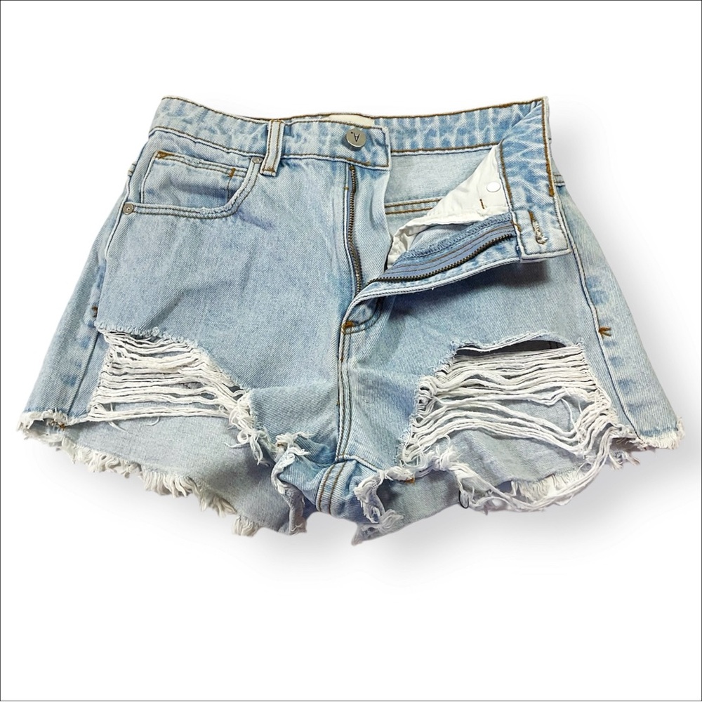 ABRAND A High Relaxed Denim Cutoff Jean Shorts - Picture 7 of 10